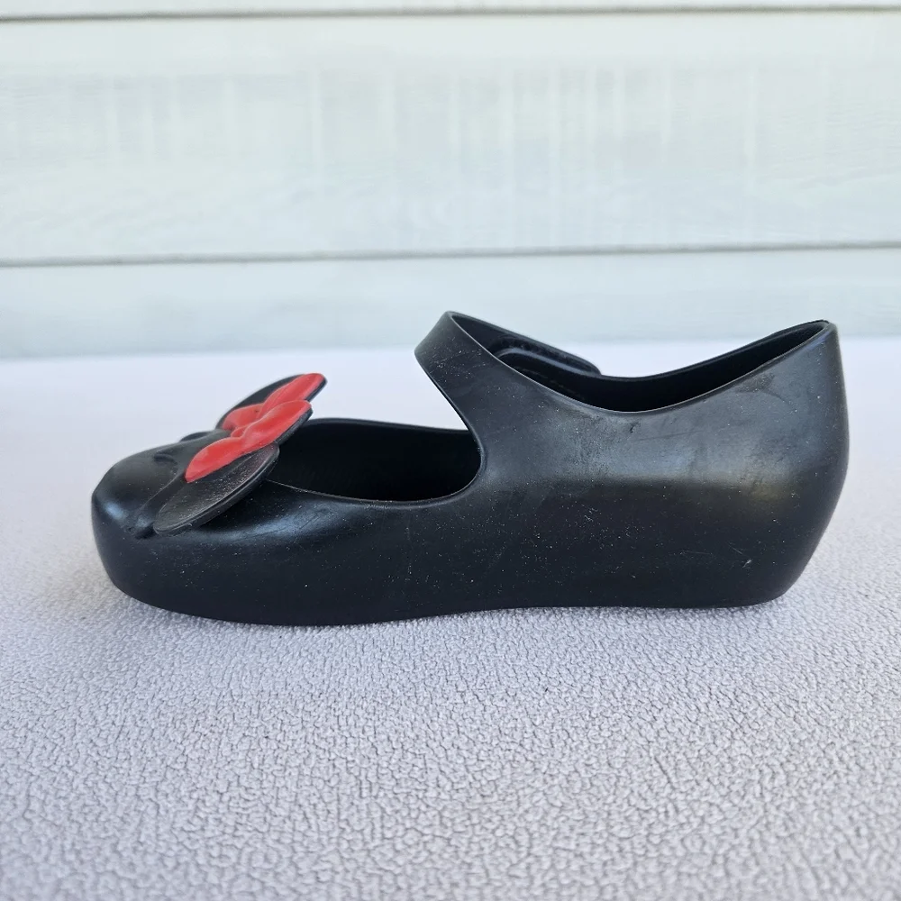 Mini Melissa Ultragirl Disney Twins Mickey Minnie Mouse Mary Jane Black SZ 10